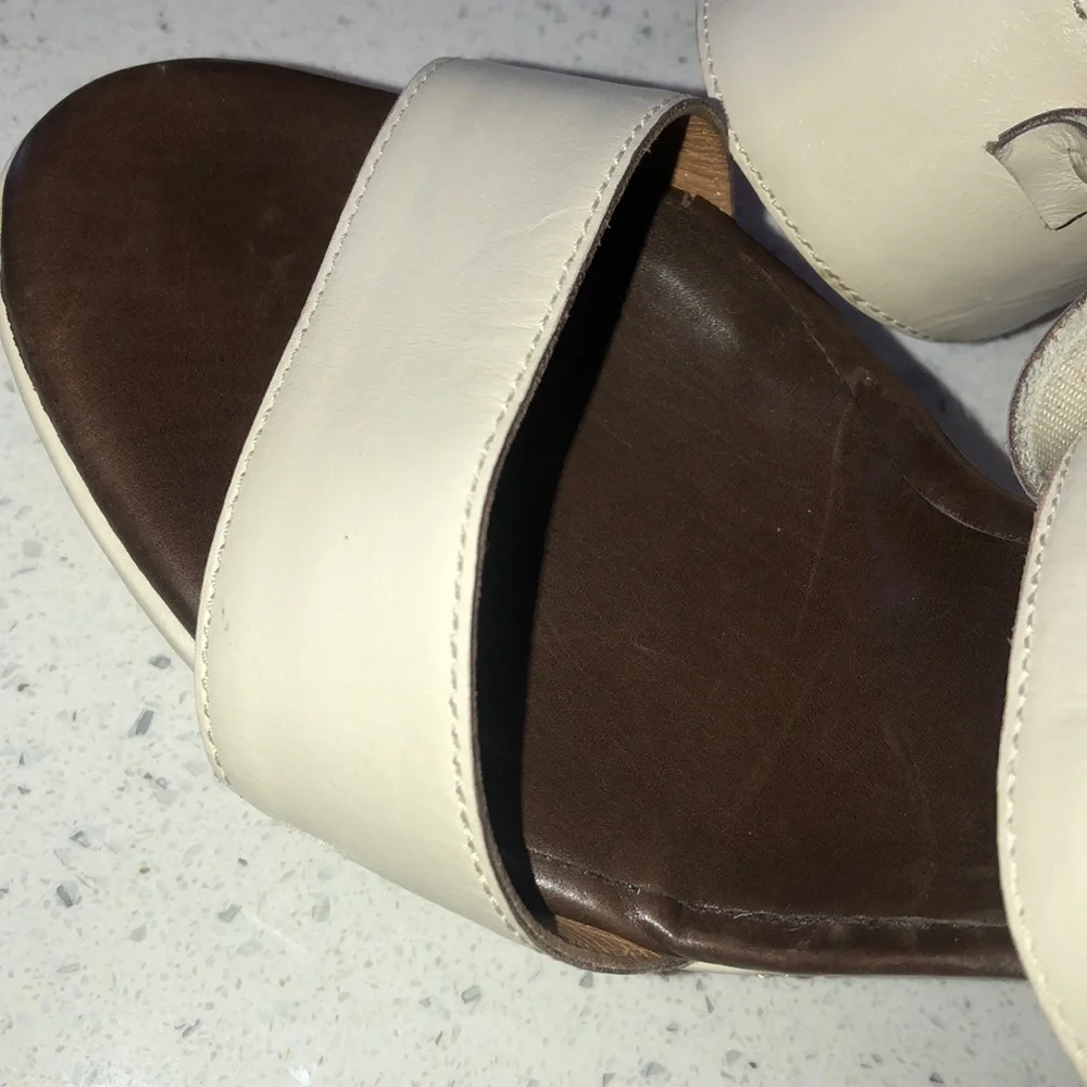 Maiyet leather strappy peep toe Kristy heels - Picture 13 of 13